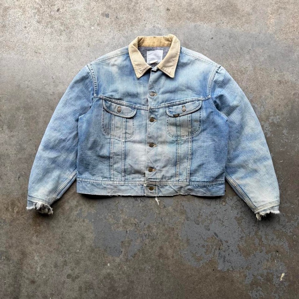 Vintage Lee storm rider blanket lined denim jacket